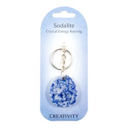 Crystal energy Keyring- Sodalite