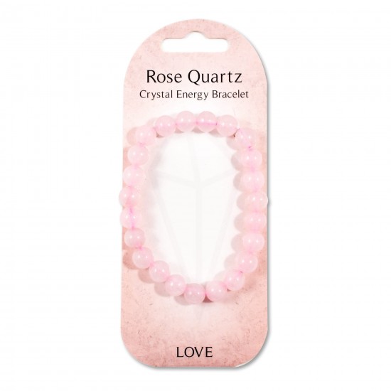 Crystal energy bracelet- Rose Quartz