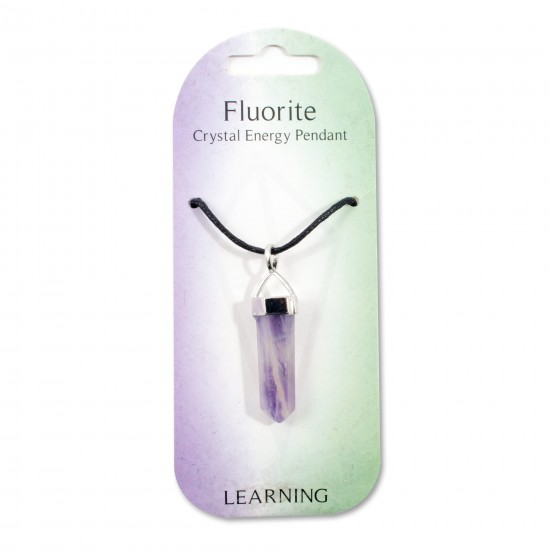 Crystal energy pendant- Fluorite