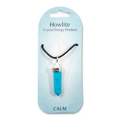 Crystal energy pendant- Howlite