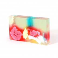 Strawberry (Mish Mash) Soap Slice