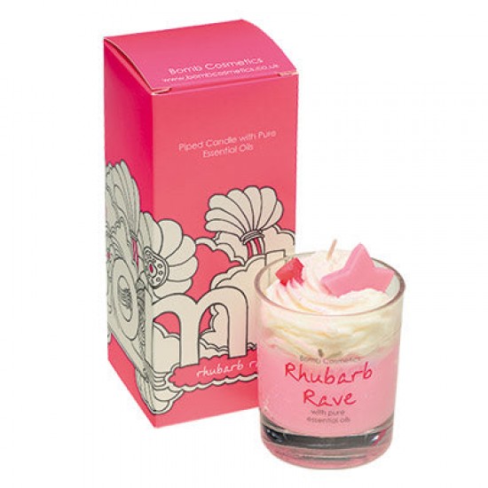 Rhubarb Rave Piped Candle In Box