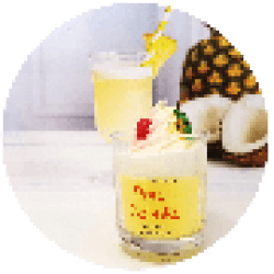 Pina Colada Piped Candle In Box