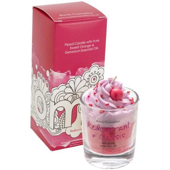 Redcurrant & Cassis Piped Candle In Box