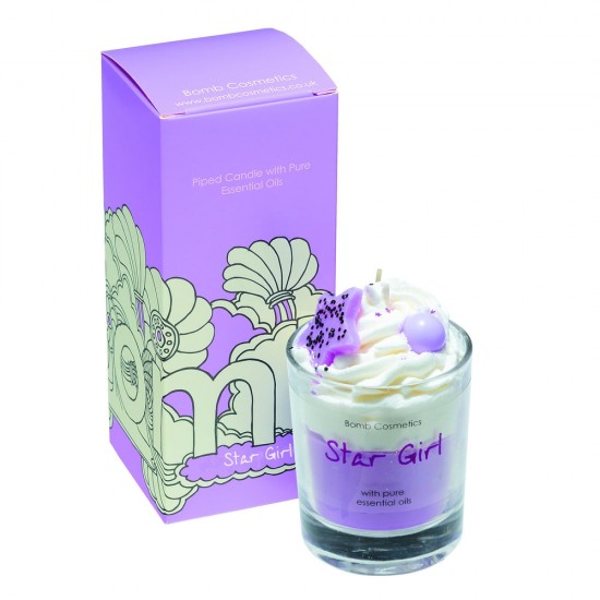 Star Girl Piped Candle In Box