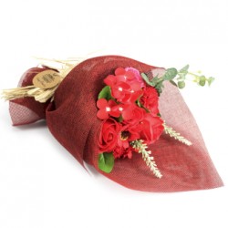 Soap Flowers bouquet Red