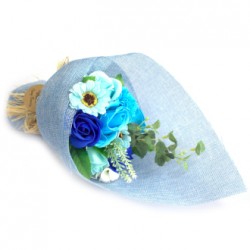 Soap Flowers bouquet Blue