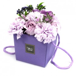 Soap Flowers Bouquet Box  Lavender