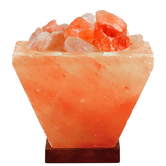 Himalayan salt lamp crucible fire bowl