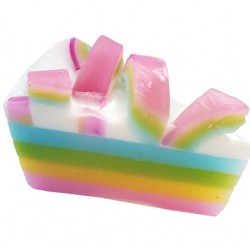 Raspberry Rainbow Soap Cake