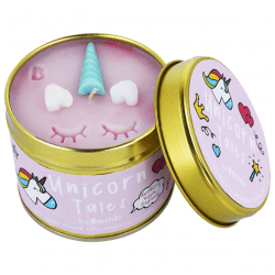 Unicorn tales tinned candle