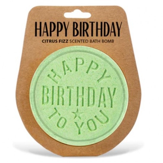 Personalised bath bomb- Happy birthday to you