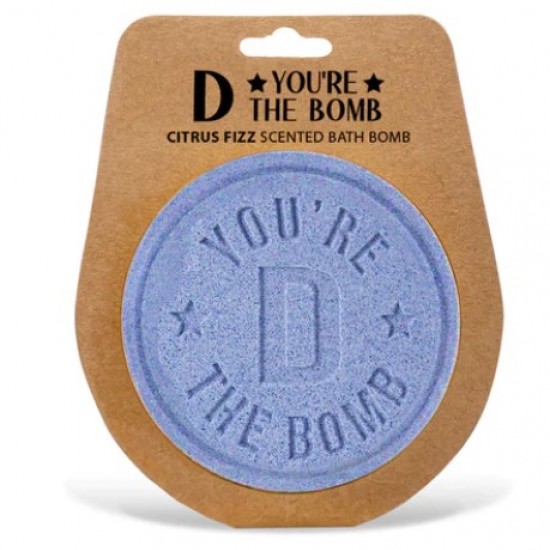 Personalised bath bomb- D the bomb