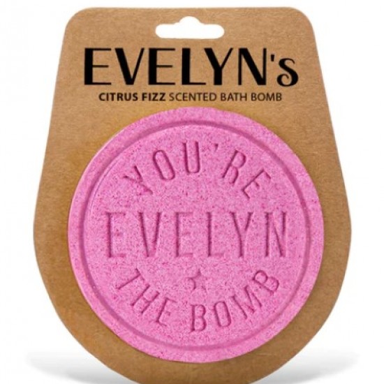 Personalised bath bomb- Evelyn