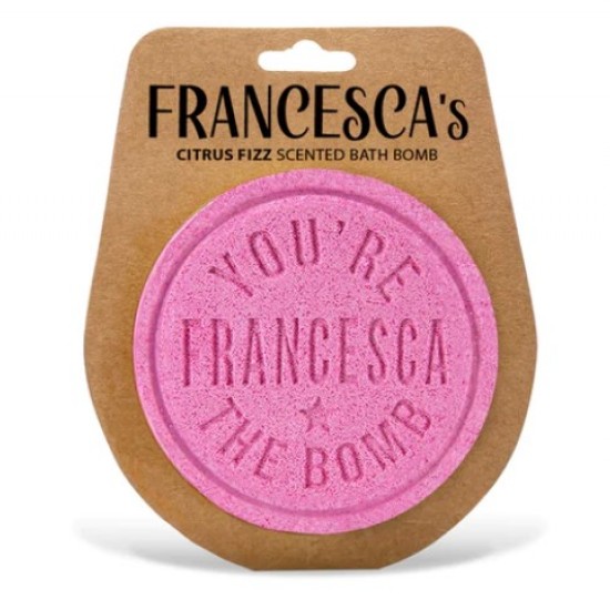 Personalised bath bomb- Francesca