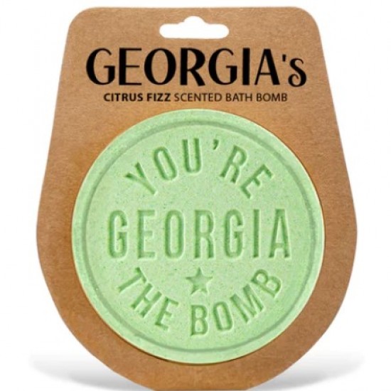 Personalised bath bomb- Georgia