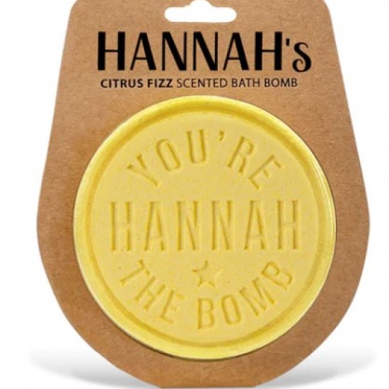 Personalised bath bomb- hannah