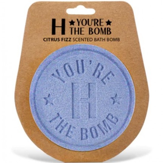 Personalised bath bomb- H the bomb