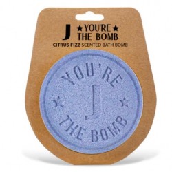 Personalised bath bomb- J the bomb