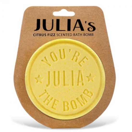 Personalised bath bomb- Julia