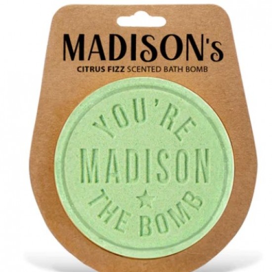 Personalised bath bomb- Madison