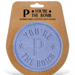 Personalised bath bomb- P The bomb