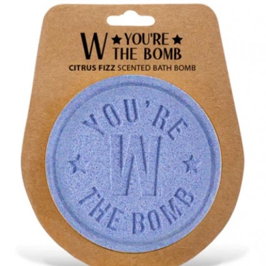 Personalised bath bomb- W the bomb