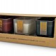 Bamboo mini candle gift set