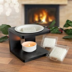 Bamboo dark wax melt warmer 