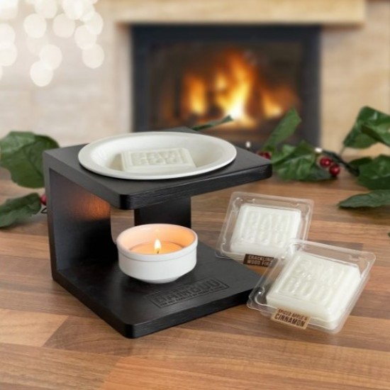 Bamboo dark wax melt warmer 